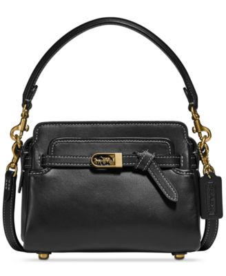 black patent leather coach diaper bag