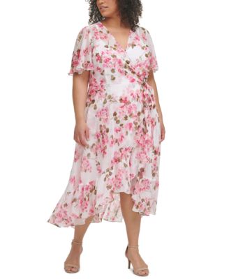 macy's calvin klein plus size dress