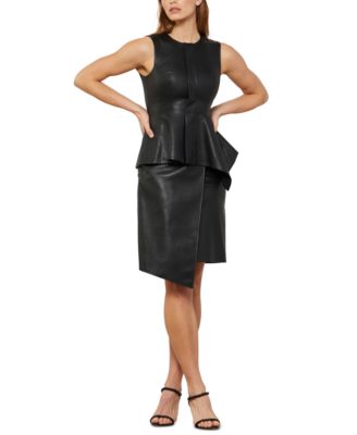 leather dress macys