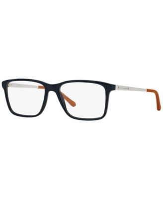 Мужские прямоугольные очки Ralph Lauren RL6133 синего цвета