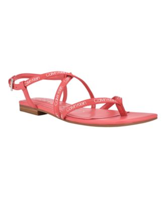 calvin klein flat sandals