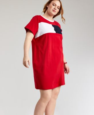 tommy hilfiger plus size t shirt dress