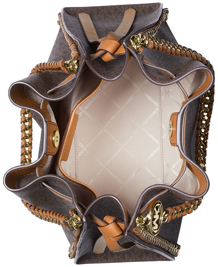 mina large logo shoulder bag