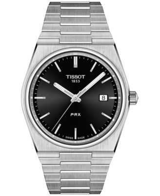 Мужские швейцарские часы Tissot PRX с браслетом из нержавеющей стали 40 мм