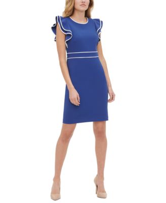 macys flutter sleeve dress