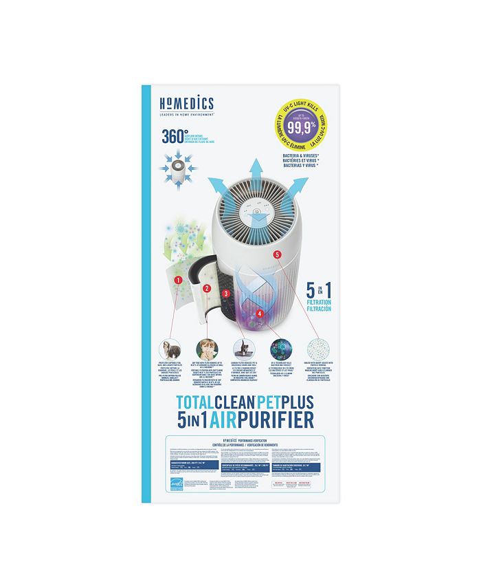 homedics humidifier 5 in 1 air purifier