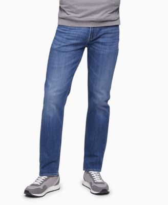 calvin klein straight fit stretch jeans