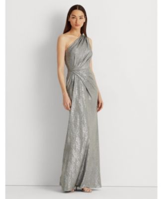 silver ralph lauren dress