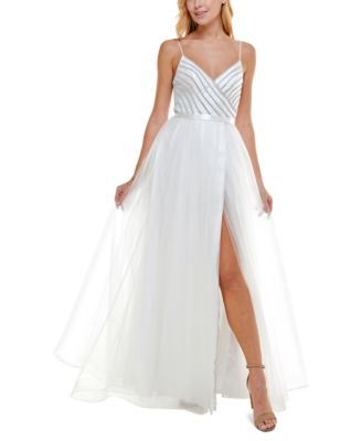 macys white gowns