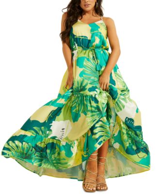 macys green dresses