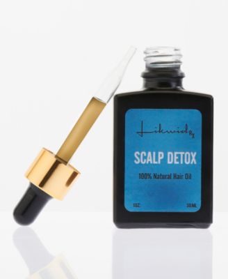 100% Натуральное масло для волос Likwid Rx The Scalp Detox, 1 унция синего цвета