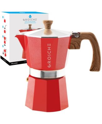 Кофеварка для приготовления эспрессо на плите GROSCHE Milano Moka Pot на 6 чашек эспрессо размером 9,3 унции