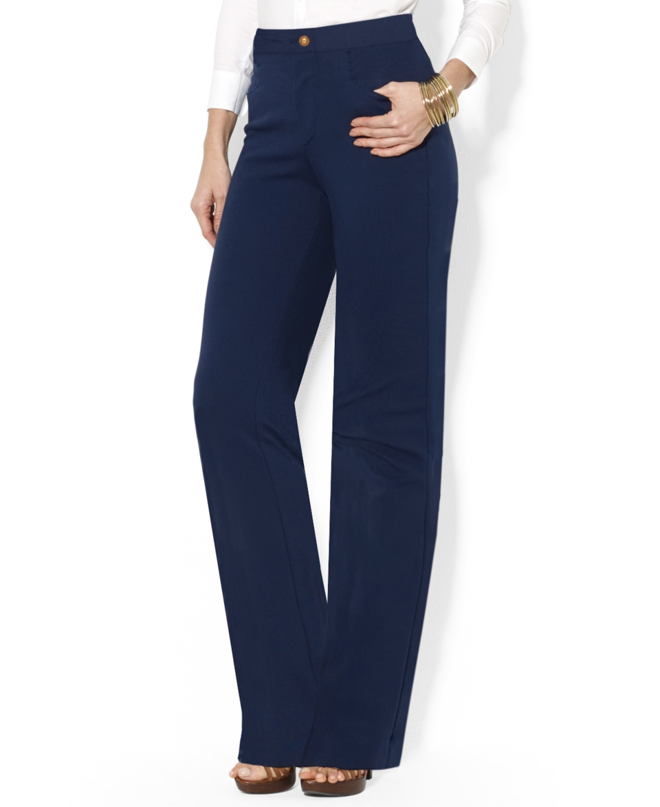 Lauren Ralph Lauren Petite Wide Leg Silk Pants