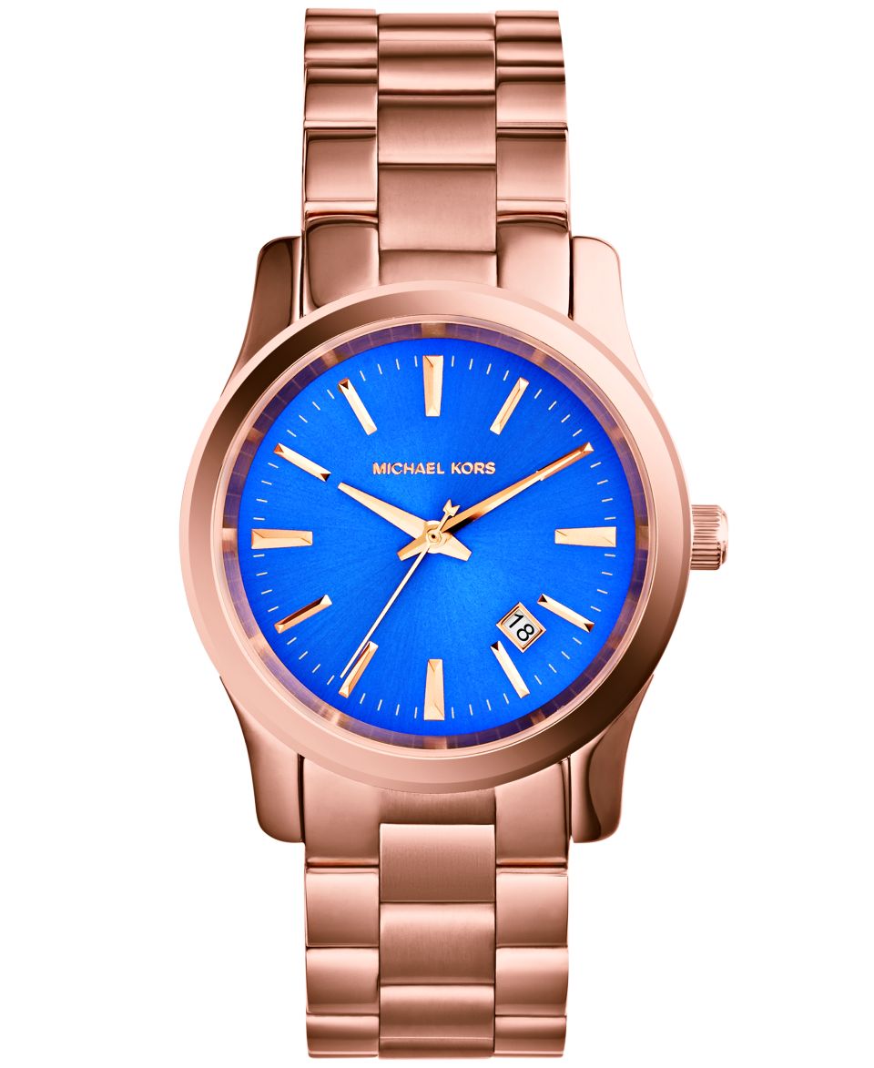Michael Kors Womens Mini Lexington Rose Gold Tone Stainless Steel Bracelet Watch 26mm MK3272   Watches   Jewelry & Watches