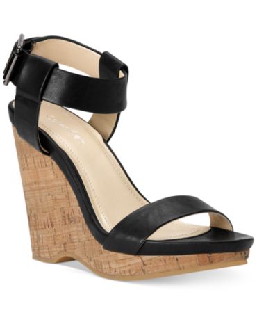 Calvin Klein Women's Nikole Platform Wedge Sandals - Shoes - Macy's