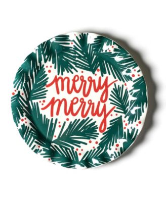 Круглое блюдо с оборками из бальзама и ягод