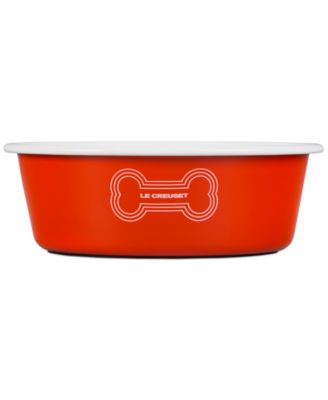 Эмалированная стальная миска для домашних животных Le Creuset на 6 чашек с устойчивым к скольжению основанием