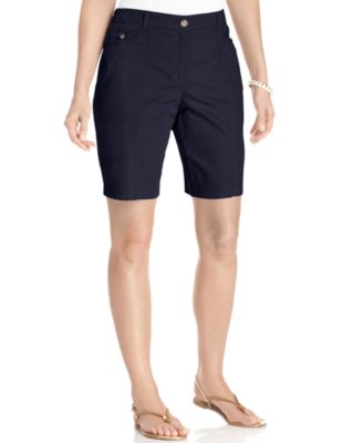 Karen Scott Cargo Bermuda Shorts - Women - Macy's