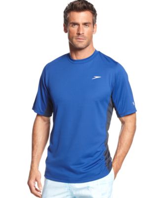 mens short sleeve swim shirt