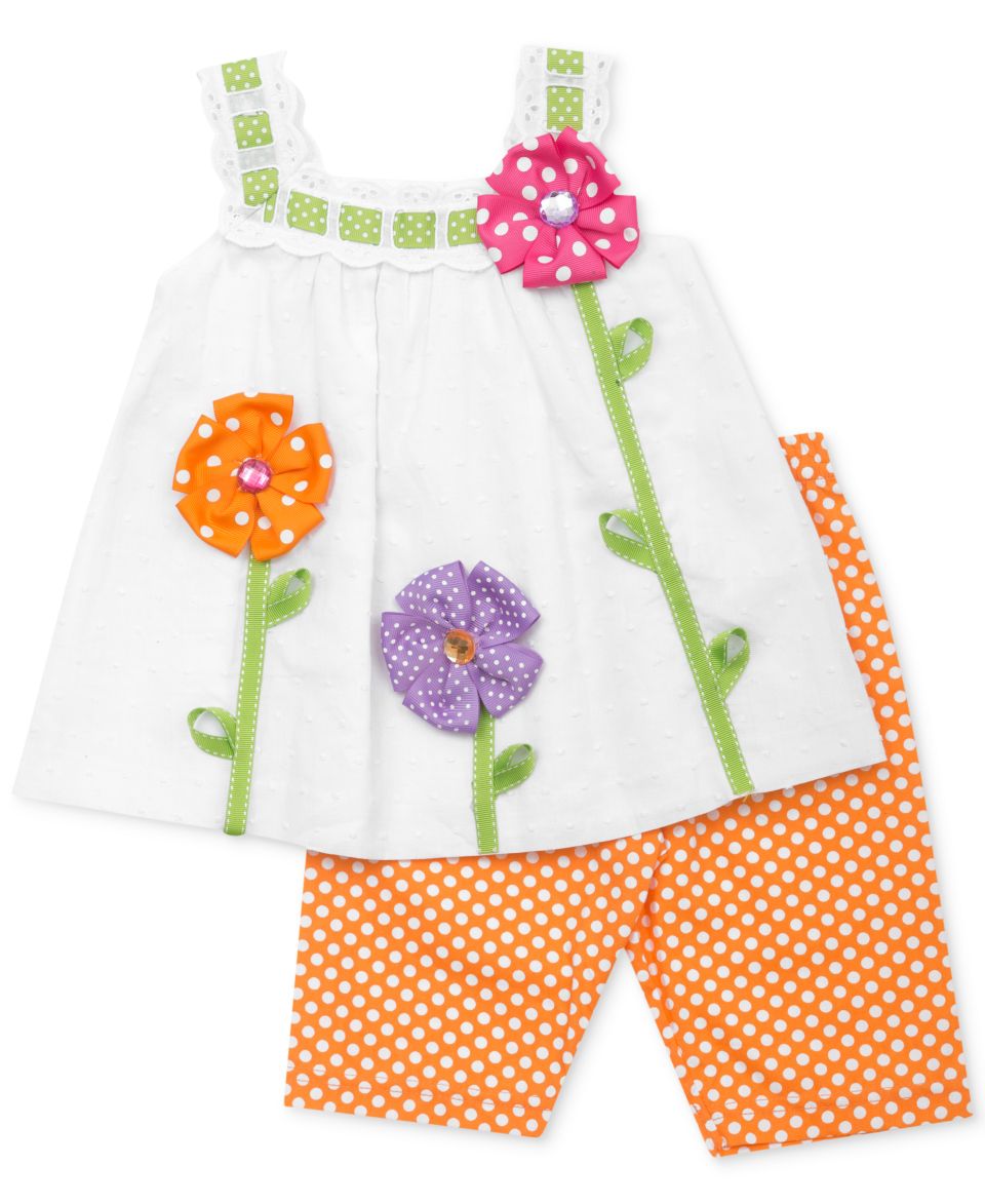 Rare Editions Baby Girls 2 Piece Tank & Leggings Set