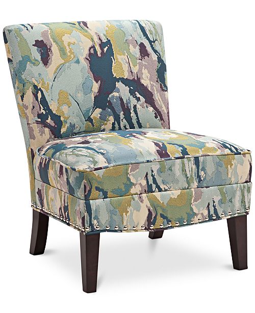 Furniture Coryn Fabric Accent Chair Reviews Chairs Furniture Macy S