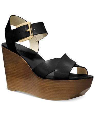 MICHAEL Michael Kors Peggy Platform Wedge Sandals - Sandals - Shoes ...