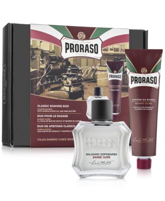 Proraso, 2 шт. Классический набор крема для бритья и бальзама после бритья - Питательная формула для грубой бороды, которая не окрашивается