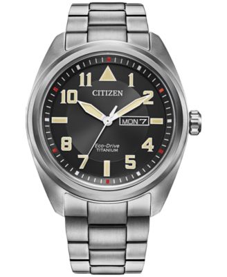 Мужские часы-браслет Citizen Eco-Drive Garrison с титановым браслетом 42 мм