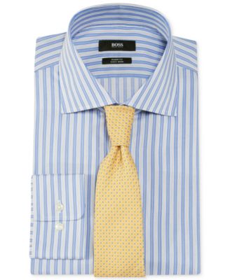 striped dress shirt with tie