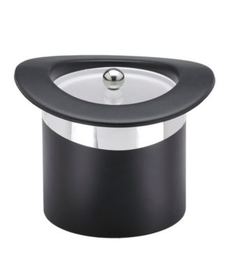 Ведерко для льда с акриловой крышкой и хромированной лентой, 3 литра