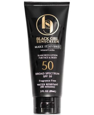 Солнцезащитный крем для черных девушек Make It Hybrid Sunscreen SPF 50, 3 унции.