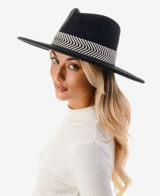 Женская панама из полушерстяной ткани с шевронной отделкой от Marcus Adler 12890₽