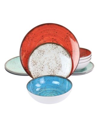 Набор посуды Elama Olivia из меламина, 12 предметов, сервиз на 4 персоны