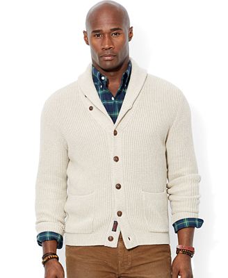 Polo Ralph Lauren Big and Tall Shawl Collar Cardigan Sweater - Sweaters ...