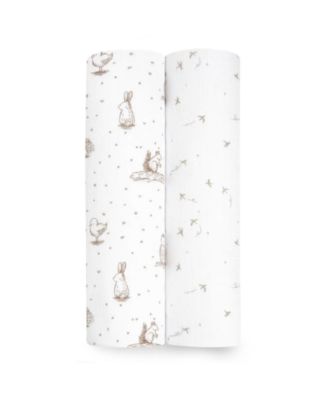 детские пеленальные одеяла aden by aden + anais для новорожденных девочек Nature, упаковка из 2-х