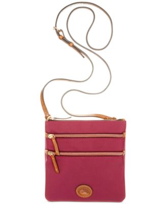 dooney and bourke triple zip crossbody