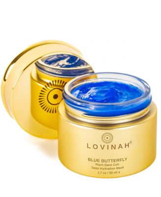 Интенсивная увлажняющая маска со стволовыми клетками Lovinah Skincare Blue Butterfly, 1,7 унции синего цвета