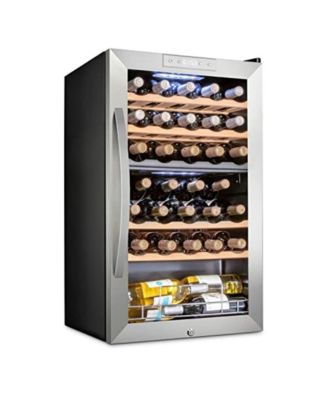 Отдельно стоящий винный холодильник Schmecke, двойной холодильник для вина на 33 бутылки