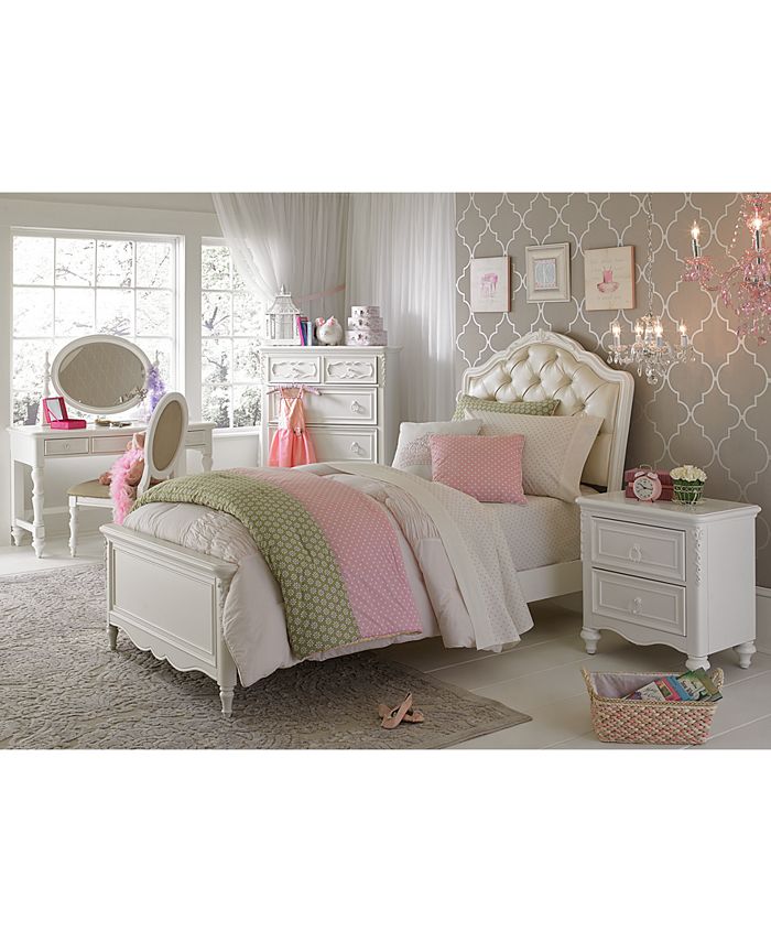 Furniture Celestial Kid's Upholstered Twin Bed & Reviews Furniture Macy's