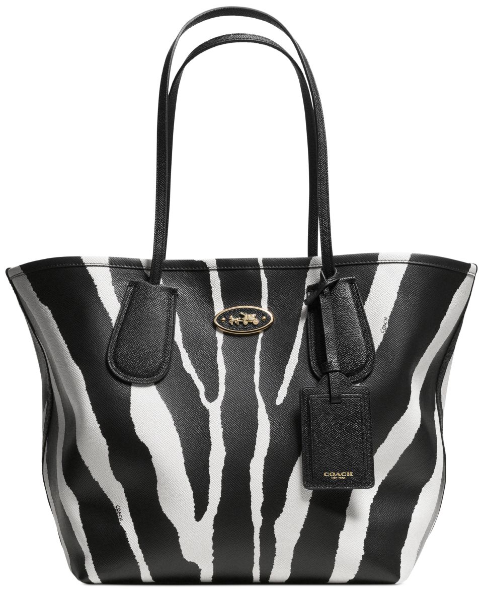 COACH TAXI TOTE IN ZEBRA PRINT LEATHER   COACH   Handbags