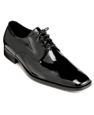 calvin klein men's gareth 2 patent tuxedo oxford