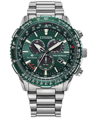 Мужские часы-браслет Citizen Eco-Drive с хронографом Promaster Sky из нержавеющей стали, 46 мм