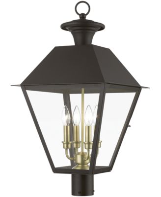 Наружный Сверхбольшой фонарь Livex Wentworth 4 Light с верхним фонарем