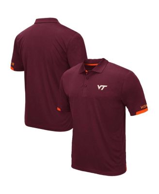 Мужская рубашка поло Colosseum темно-бордового цвета Virginia Tech Hokies Big and Tall Santry