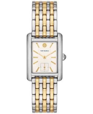 Женские часы Tory Burch The Eleanor с двухцветным браслетом из нержавеющей стали 25 мм