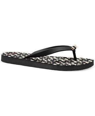 COACH Amel Logo Flip Flops - Sandals - Shoes - Macy's