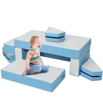 Игровой набор из пенопластовых форм для ползания и лазания 4-в-1 Softzone Toy Kids для малышей дошкольного возраста
