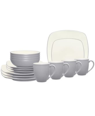 Набор посуды Noritake Colorwave Square 16 шт., сервиз на 4 персоны