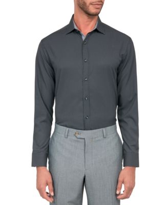 Мужская рубашка Society of Threads обычного кроя с негладким точечным принтом Performance Dress