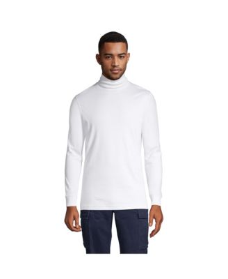 Мужская сверхмягкая футболка-водолазка Supima с высоким воротом от Lands' End